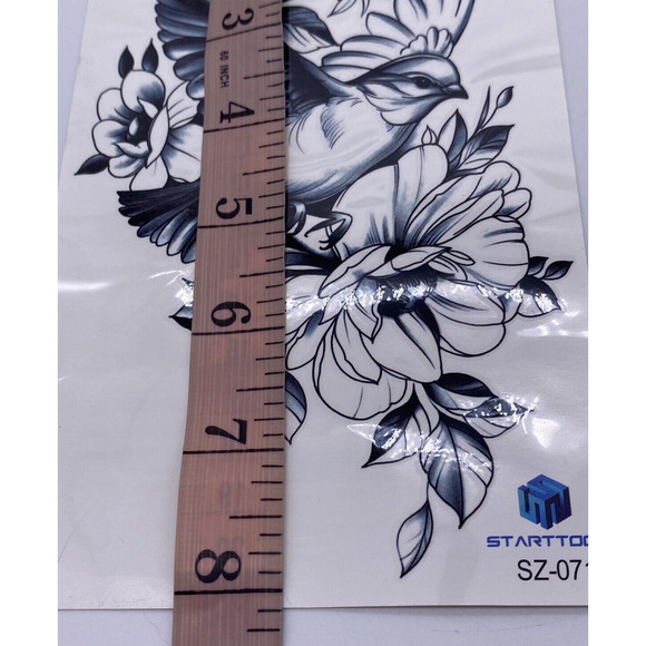 Starttoos Temporary Waterproof Large Body Art Tattoos Sticker 3 Sleeve Set - Picture 7 of 9